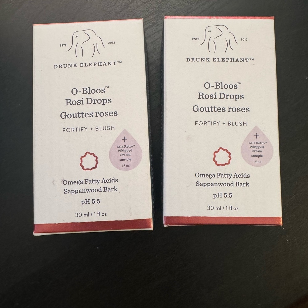 Drunk Elephant O-Bloos ROSI Drops Dúo 1 oz each